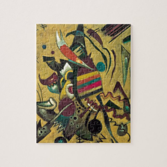 Kandinsky Points Abstract Canvas Painting Jigsaw Puzzle (Vertical)