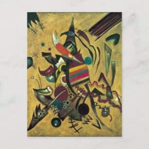 Kandinsky Points Abstract Canvas Painting Postcard
