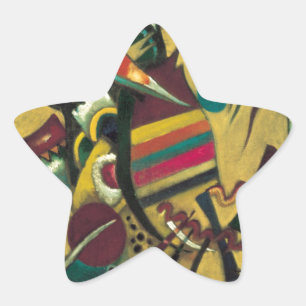 Kandinsky Points Abstract Canvas Painting Star Sticker