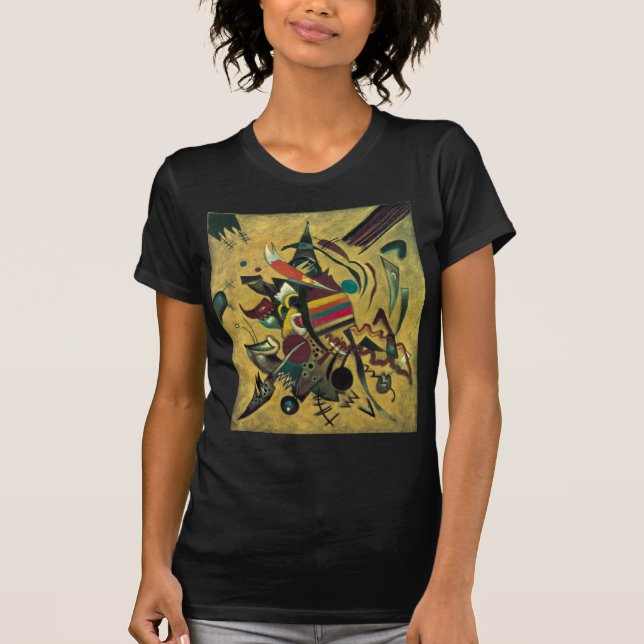 Kandinsky Points Abstract Canvas Painting T-Shirt (Front)