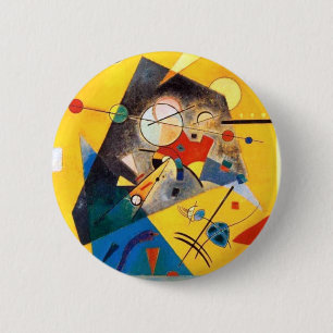 Kandinsky Quiet Harmony Abstract Art 6 Cm Round Badge