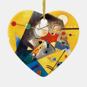 Kandinsky Quiet Harmony Abstract Art Ceramic Ornament