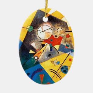 Kandinsky Quiet Harmony Abstract Art Ceramic Ornament