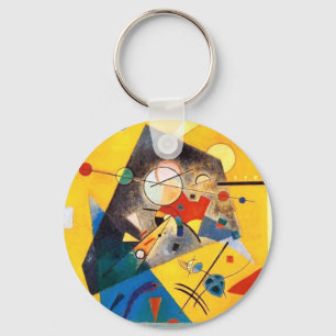 Kandinsky Quiet Harmony Abstract Art Key Ring