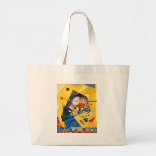 Kandinsky Quiet Harmony Abstract Art Large Tote Bag