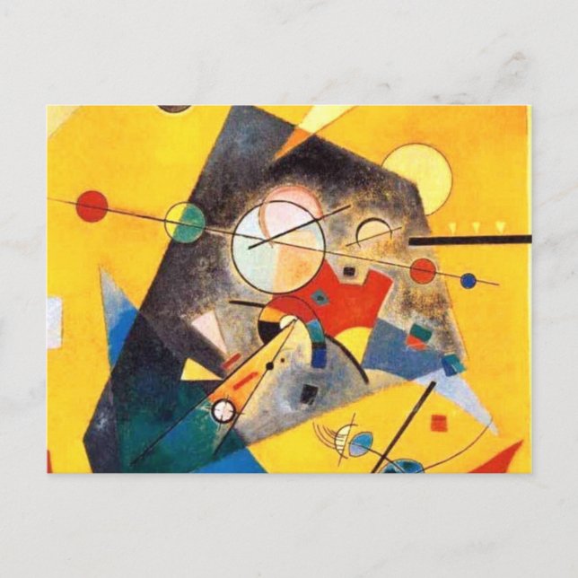 Kandinsky Quiet Harmony Abstract Art Postcard (Front)