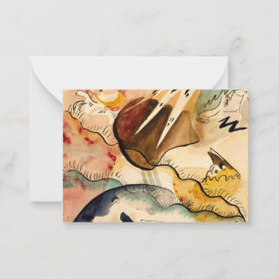 Kandinsky - Rain Landscape, abstract art Card