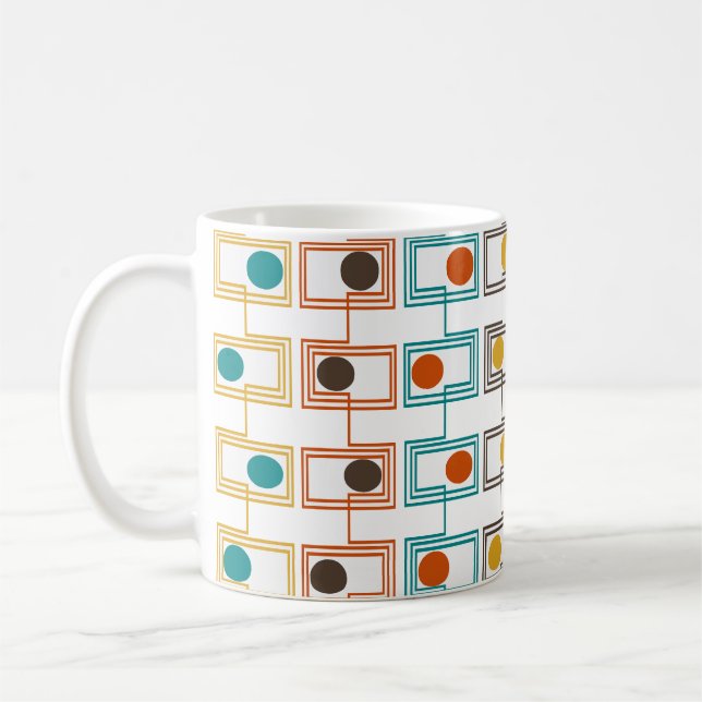 Kandinsky Rectangles with Ovals  Coffee Mug (Left)