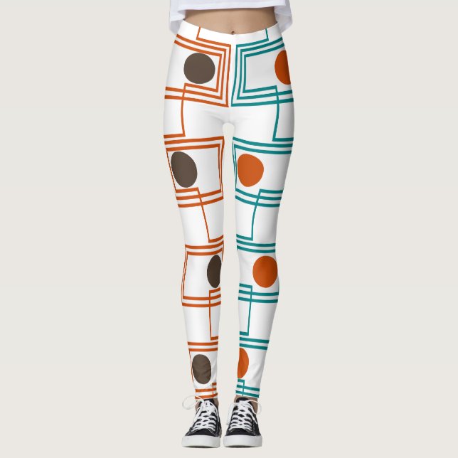 Kandinsky Rectangles with Ovals  Leggings (Front)