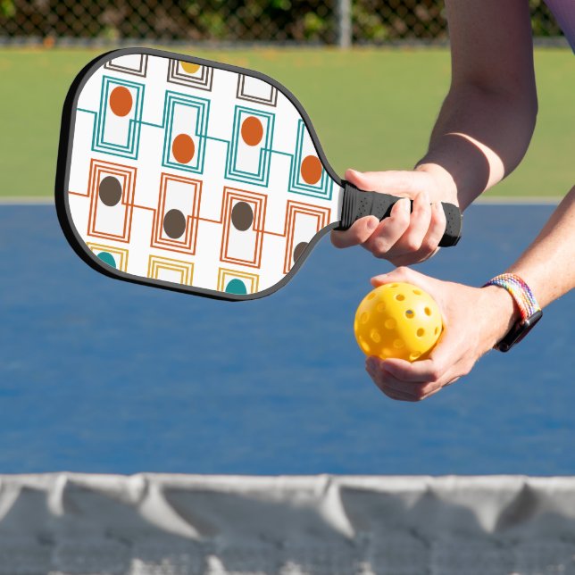 Kandinsky Rectangles with Ovals  Pickleball Paddle (Insitu)