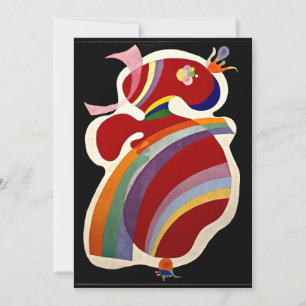 Kandinsky - Red Form (La Forme Rouge" Card