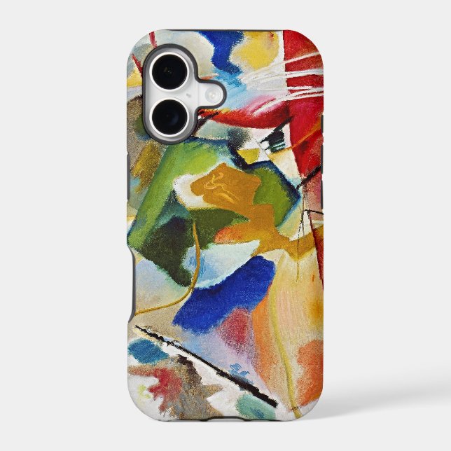 Kandinsky’s Ethereal Green Center - Abstract  (Back)