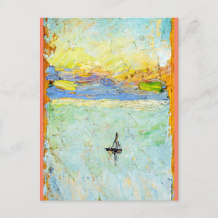 Kandinsky - Sailboat at Sea Postcard