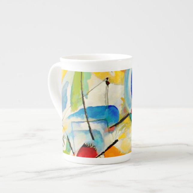 Kandinsky Sea Battle 1913 Bone China Mug (Front Left)