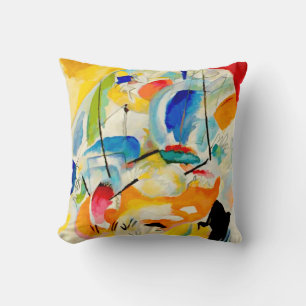 Kandinsky Sea Battle 1913 Cushion