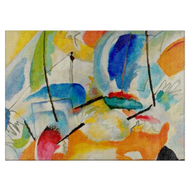 Kandinsky Sea Battle 1913 Cutting Board (Front)