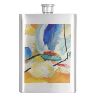 Kandinsky Sea Battle 1913 Hip Flask
