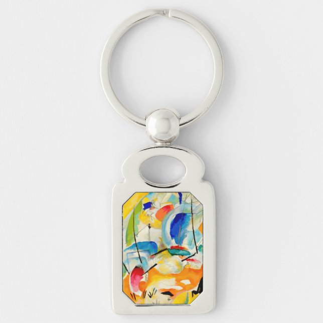 Kandinsky Sea Battle 1913 Key Ring (Front)