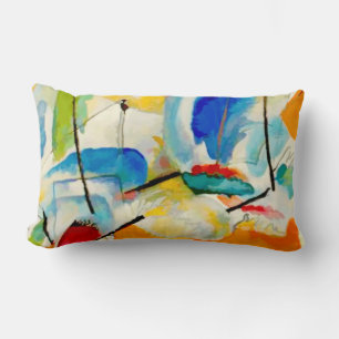 Kandinsky Sea Battle 1913 Lumbar Cushion