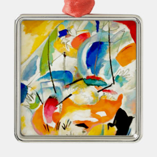 Kandinsky Sea Battle 1913 Metal Tree Decoration