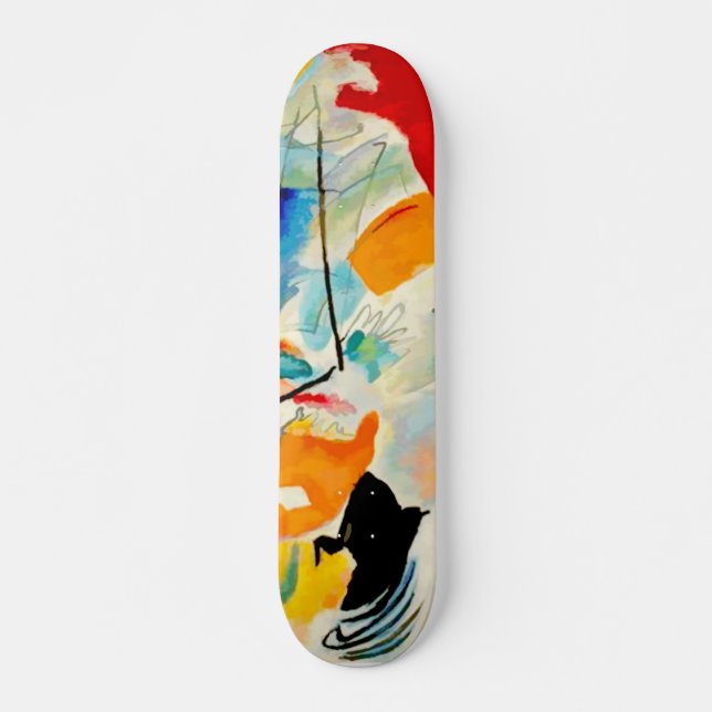 Kandinsky Sea Battle Painting 1913 Skateboard (Front)