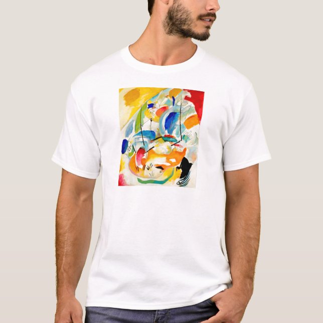 Kandinsky Sea Battle Painting 1913 T-Shirt (Front)