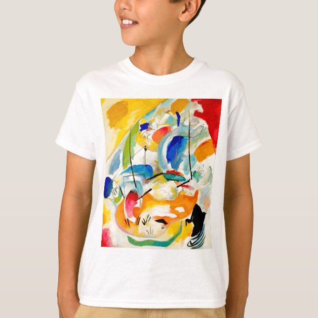 Kandinsky Sea Battle Painting 1913 T-Shirt (Front)