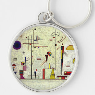 Kandinsky - Serious-Fun, popular abstract art,  Key Ring