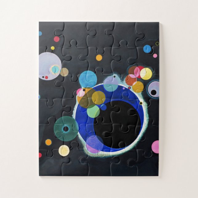 Kandinsky Several Circles Abstract Art Painting Jigsaw Puzzle (Vertical)