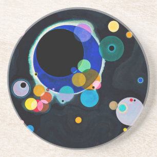 Kandinsky Several Circles Abstract Coaster