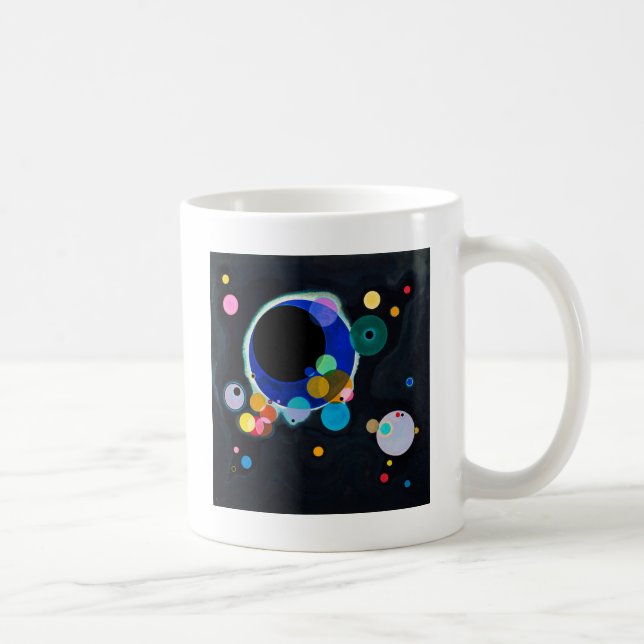 Kandinsky Several Circles Abstract Coffee Mug (Right)