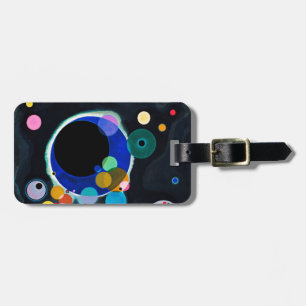 Kandinsky Several Circles Abstract Luggage Tag