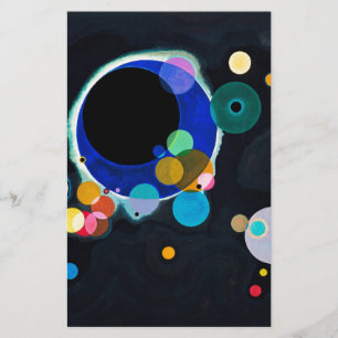Kandinsky Several Circles Abstract Stationery