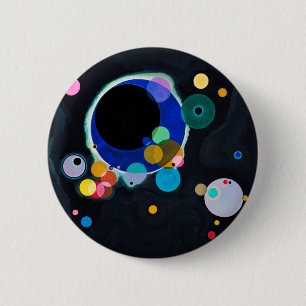 Kandinsky Several Circles Artwork 6 Cm Round Badge