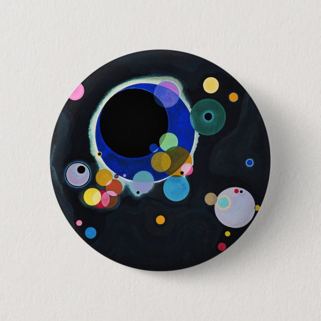 Kandinsky Several Circles Artwork 6 Cm Round Badge (Front)