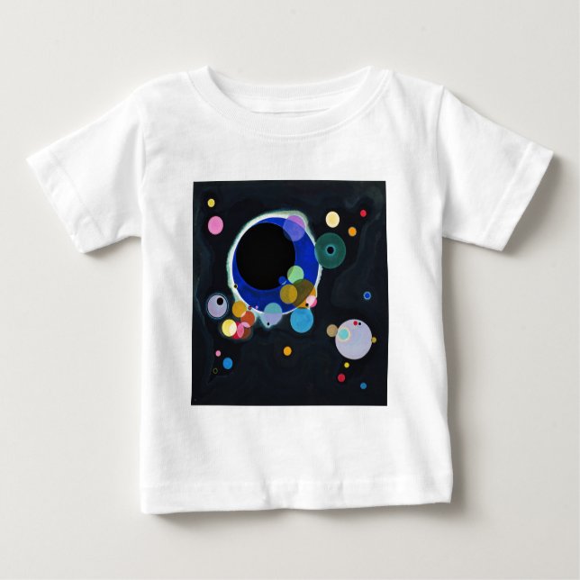 Kandinsky Several Circles Artwork Baby T-Shirt (Front)