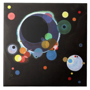 Kandinsky - Several Circles Ceramic Tile