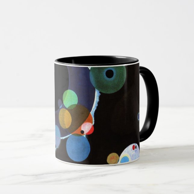 Kandinsky - Several Circles, famous painting Mug (Front Right)