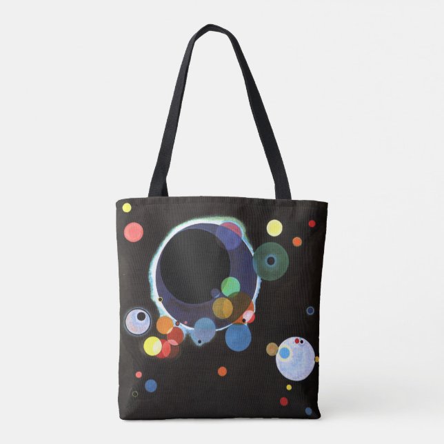 Kandinsky - Several Circles, famous painting Tote Bag (Back)