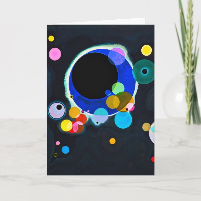 Kandinsky Several Circles Greeting Card (Front)