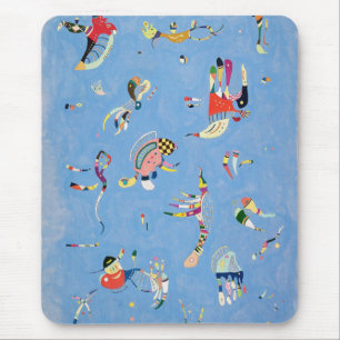 Kandinsky Sky Blue Mouse Pad
