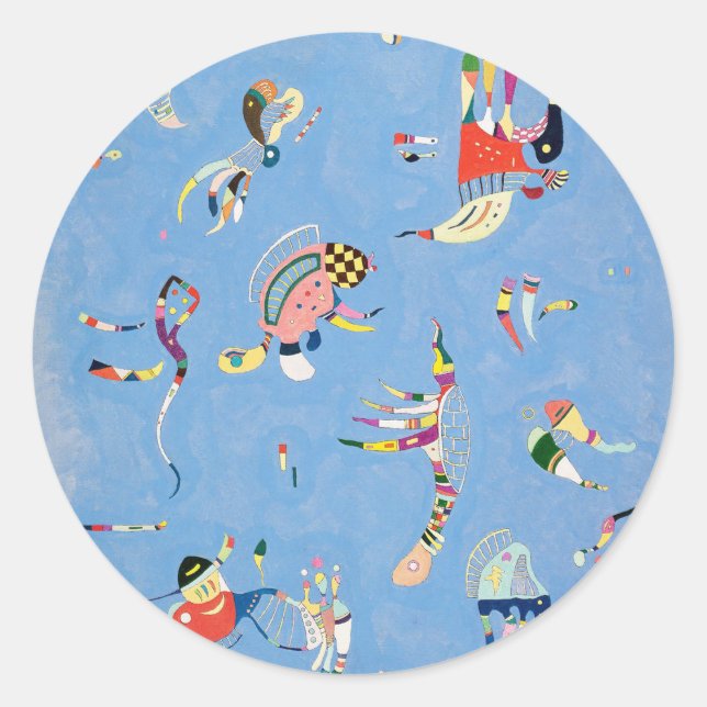 Kandinsky Sky Blue Stickers (Front)