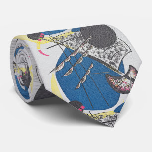 Kandinsky Small Worlds – Blue Composition Tie