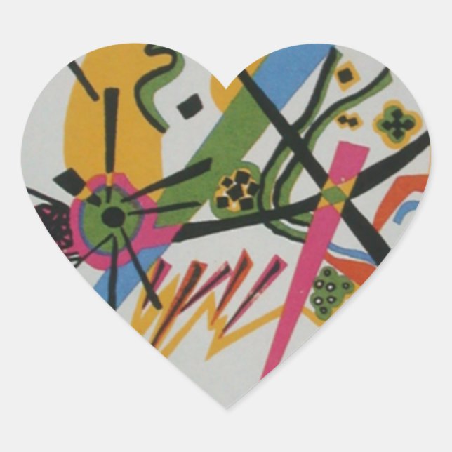 Kandinsky Small Worlds Kleine Welts I Heart Sticker (Front)