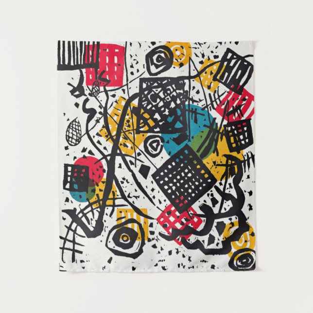 Kandinsky - Small Worlds V, abstract art Tapestry (Front)