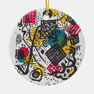 Kandinsky Small Worlds V Abstract Classic Ceramic Ornament