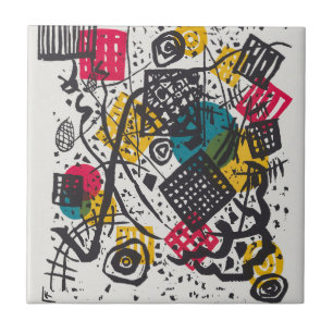 Kandinsky Small Worlds V Abstract Classic Ceramic Tile