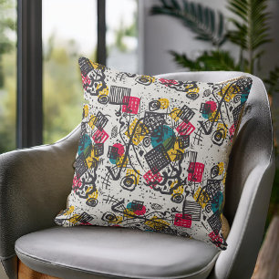 Kandinsky Small Worlds V Abstract Classic Cushion