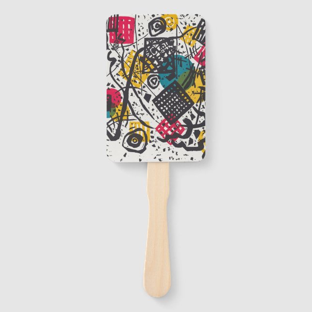 Kandinsky Small Worlds V Abstract Classic Hand Fan (Front)