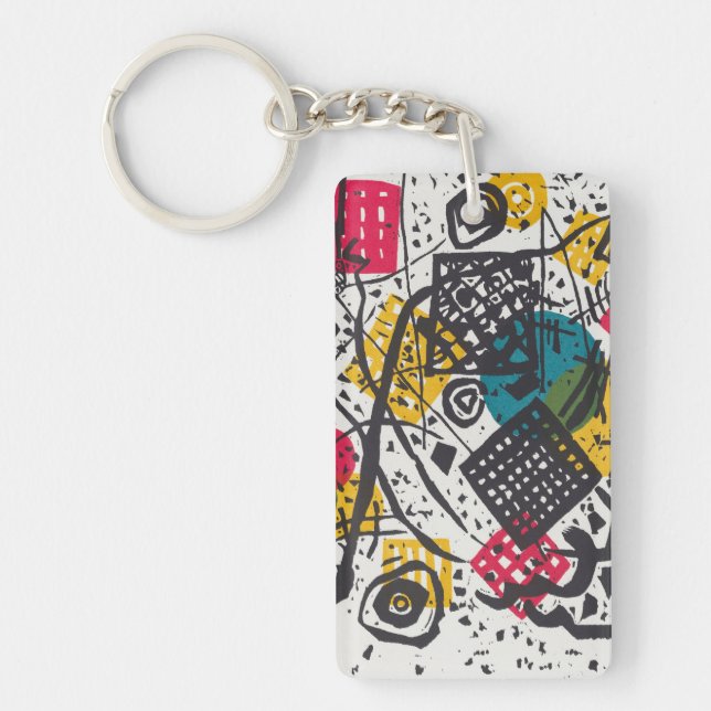 Kandinsky Small Worlds V Abstract Classic Key Ring (Front)